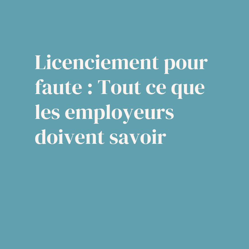 licenciement-faute-employeur