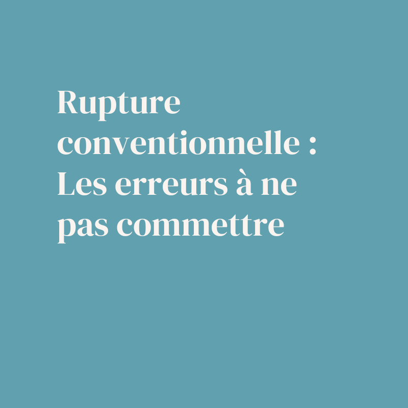 rupture conventionnelle employeur